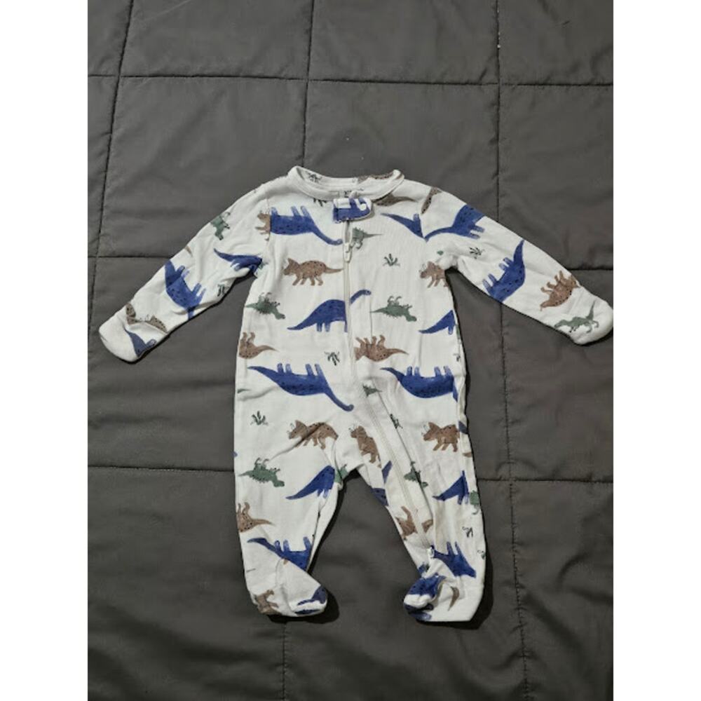 Carter’s Just One You Dinosaur Footed Sleeper 3M Baby Pajamas Zip Up